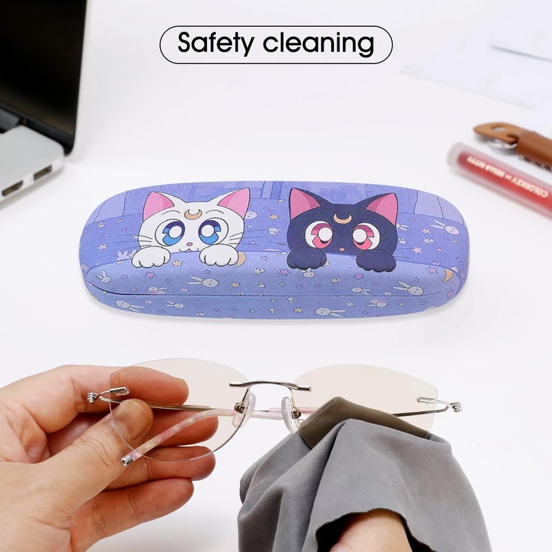 PERFECTSIGHT Store Hard Shell Eyeglasses Case, Kawaii Protective Glasses Case for Kids, Cute Eyeglass Case for Women Men Girls - Image 4